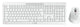 CHERRY JD-8550DE-0 tastatur Mus inkluderet Hjemme/kontor RF trådløst QWERTZ Tysk Hvid
