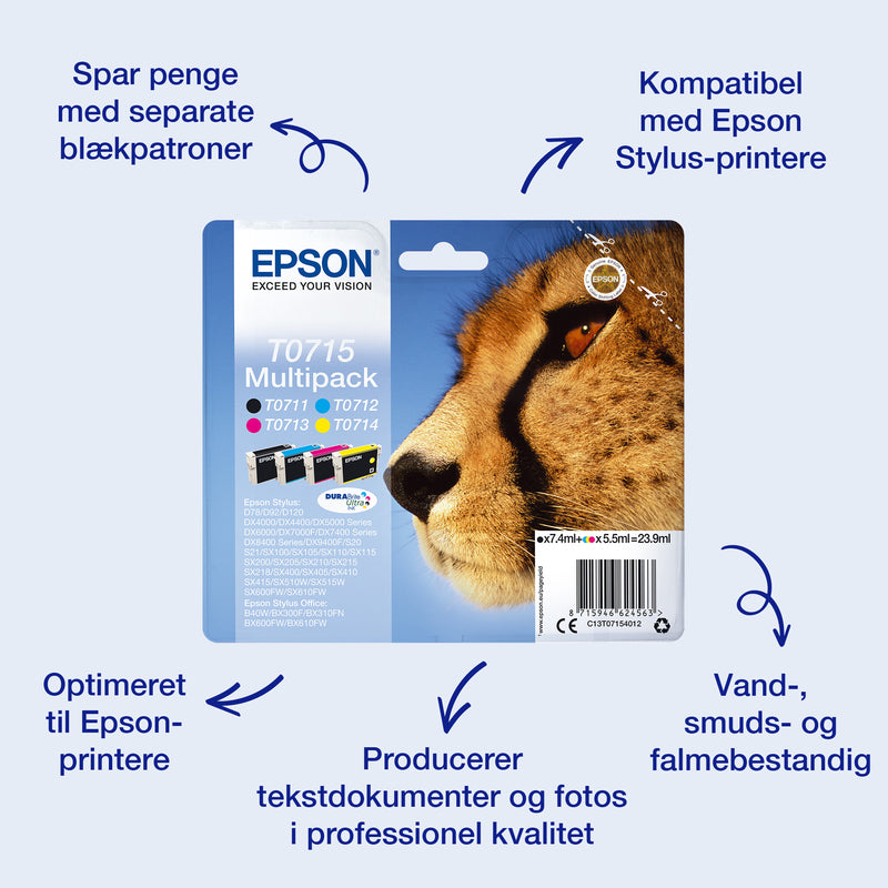 Epson Singlepack Black T0711 DURABrite Ultra Ink