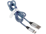 Tracer TRAKBK46266 USB-kabel USB 2.0 1 m USB C USB A Sort, Blå, Sølv