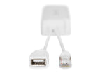 Digitus DN-95208 netværks-splitter Strøm over Ethernet (PoE) Hvid