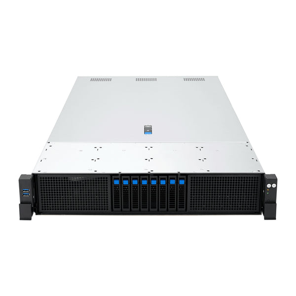 ASUS RS720A-E13-RS8U Socket SP5 Stativ (2U) Sort, Sølv