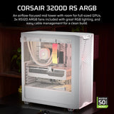 Corsair Midi Tower 3200D RS ARGB PC Case Hvid