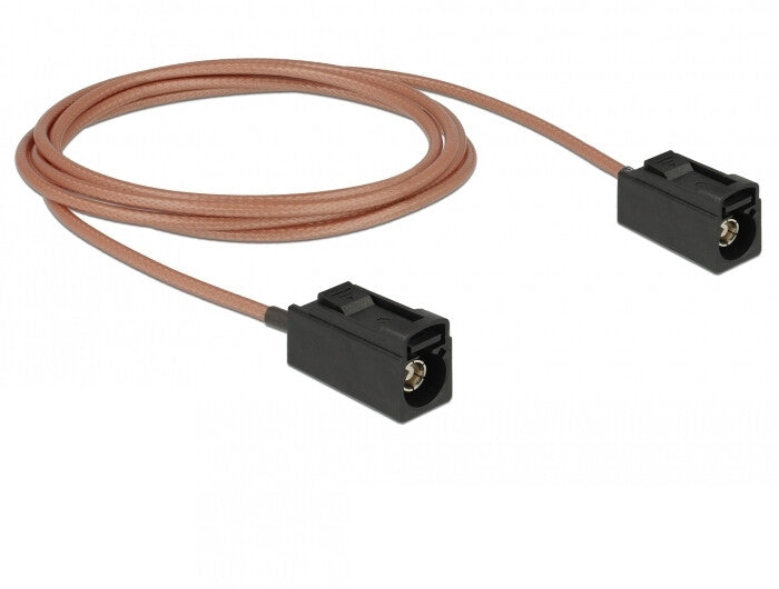 DeLOCK 89679 koaxial kabel RG-316 1,25 m FAKRA A Sort, Brun