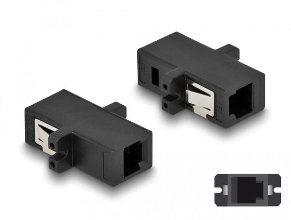 DeLOCK 87933 fiber adapter MT-RJ/MT-RJ 1 stk Sort