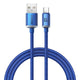 Baseus Crystal Shine USB-kabel 1,2 m USB A USB C 0,48 Gbit/sek. 100 W Blå