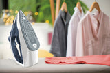 Tefal Express Steam FV2837 Tør & dampstrygejern Durilium -strygesål 2400 W Blå, Grå, Hvid