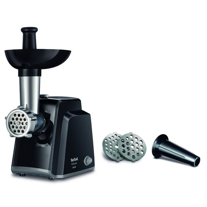 Tefal NE105838 kødhakker 1400 W Sort, Rustfrit stål
