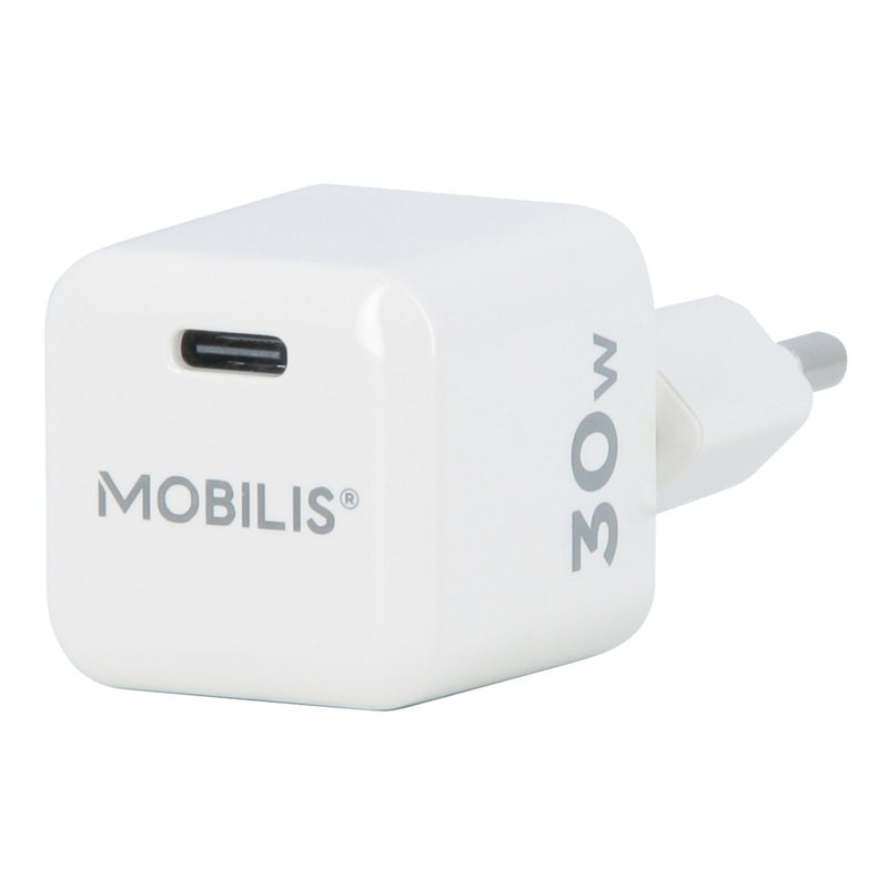 Mobilis 001383 oplader til mobil enhed Universel Hvid Vekselstrøm Hurtig opladning Indendørs