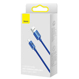 Baseus Crystal Shine USB-kabel 1,2 m USB A USB C 0,48 Gbit/sek. 100 W Blå