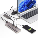 StarTech.com 5G7AIBS-USB-HUB-EU interface hub USB 3.2 Gen 1 (3.1 Gen 1) Type-B 5000 Mbit/s Grå