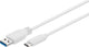 Goobay 67185 USB-kabel USB 3.2 Gen 1 (3.1 Gen 1) 0,5 m USB A USB C 5 Gbit/sek. Hvid