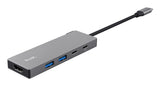 Trust 26062 interface hub USB Type-C Grå