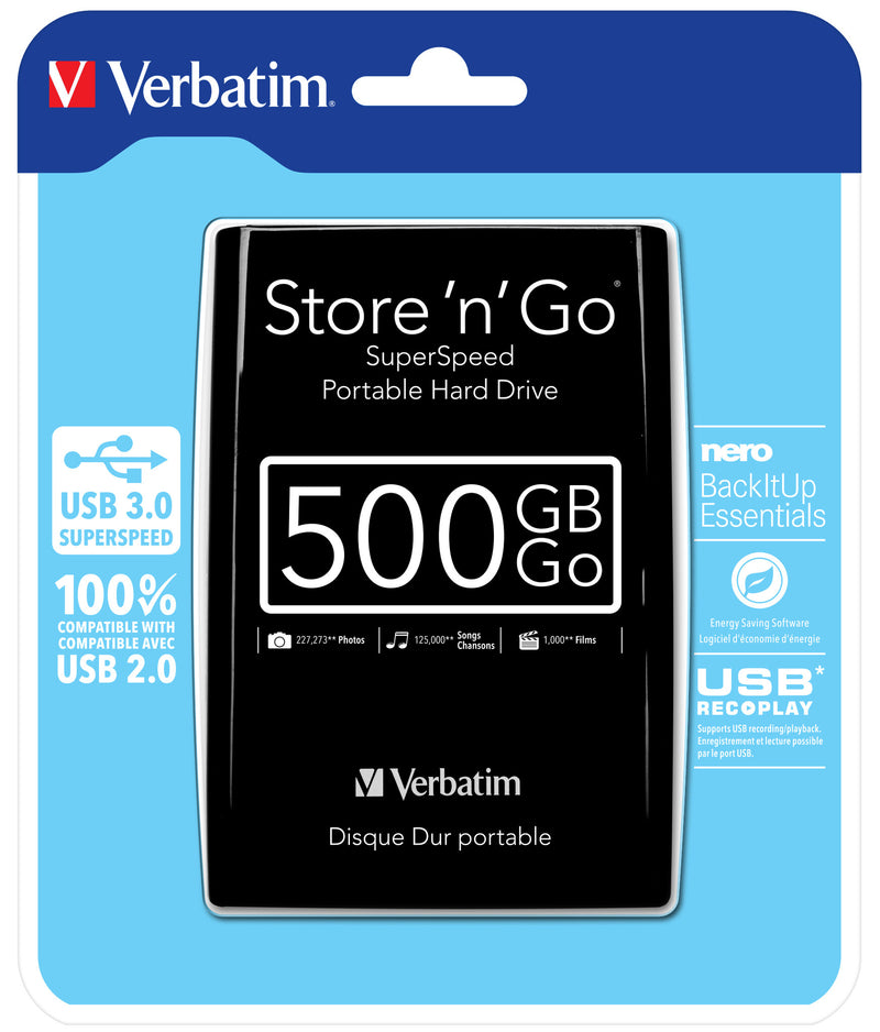 Verbatim VB-25U3-500G01