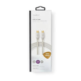 Nedis CCTB60700AL20 USB-kabel USB 2.0 2 m USB C 0,48 Gbit/sek. Aluminium