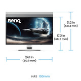 BenQ EX271UZ computerskærm 67,3 cm (26.5") 3840 x 2160 pixel 4K Ultra HD OLED Sort, Hvid