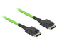 DeLOCK 85211 signalkabel 0,5 m Sort, Grøn