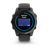 Garmin Fenix E 3,3 cm (1.3") AMOLED 47 mm Digital 416 x 416 pixel Berøringsskærm Sort Wi-Fi GPS (satellit)
