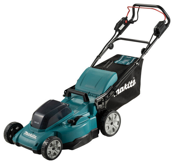 Makita DLM481CT2 plæneklipper Skubbe plæneklipper Batteri Sort, Blå, Metallic