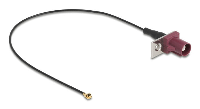 DeLOCK 90730 koaxial kabel 1.13 0,2 m FAKRA D I-PEX MHF1 Sort, Bordeaux