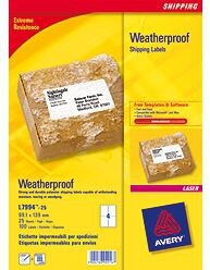 Avery Weatherproof Shipping Labels selvklæbende etiket Hvid 100 stk