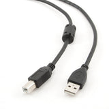 Gembird 3m USB 2.0 A/B M USB-kabel USB A USB B Sort