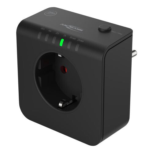 Ansmann AES1.4 smart stik 3680 W Hjem Sort
