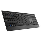 Rapoo 9500M tastatur Mus inkluderet RF trådløst QWERTZ Tysk Sort