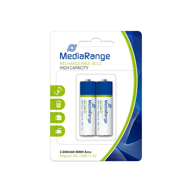 MediaRange MRBAT123 husholdningsbatteri Genopladeligt batteri AA Nikkel-Metalhydrid (NiMH)