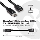 CLUB3D cac-1023 3 m DisplayPort Sort