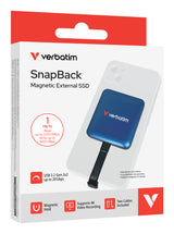 Verbatim SnapBack SSD 1 TB USB Type-C USB 3.2 Gen 2x2 Blå
