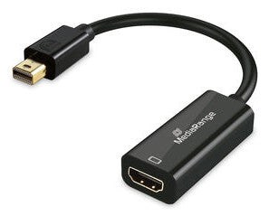 MediaRange MRCS236 videokabel adapter 0,2 m Mini DisplayPort HDMI Sort