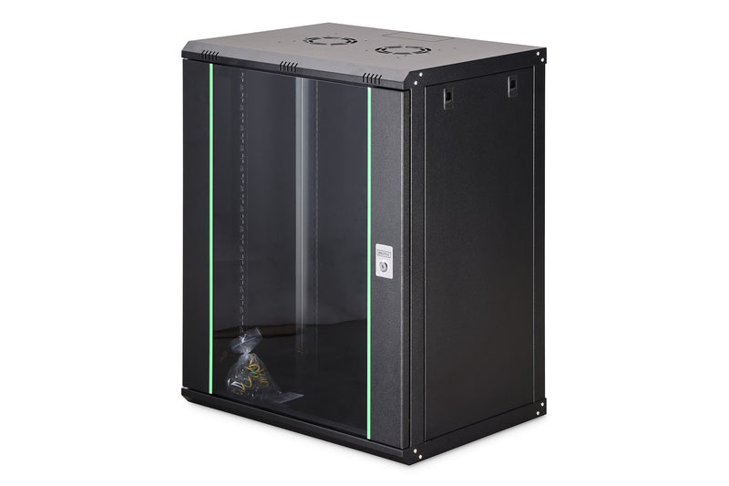 Digitus DN-19 16-U-EC-SW stativ 16U Vægmonteret stativ Sort