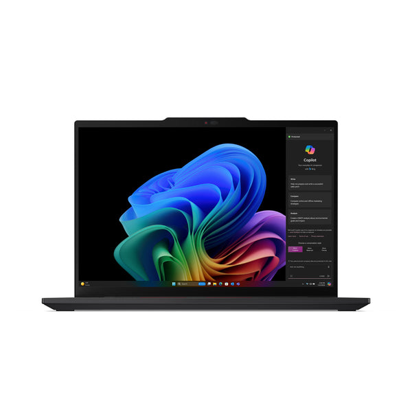 Lenovo ThinkPad T14s Gen 6 (Snapdragon) Copilot+ PC X1P-42-100 Laptop 35,6 cm (14") Berøringsskærm WUXGA 16 GB LPDDR5x-SDRAM 512 GB SSD Wi-Fi 7 (802.11be) Windows 11 Pro Nordisk Sort