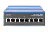 Digitus DN-650106 netværksswitch Ikke administreret L2 Fast Ethernet (10/100) Sort, Blå