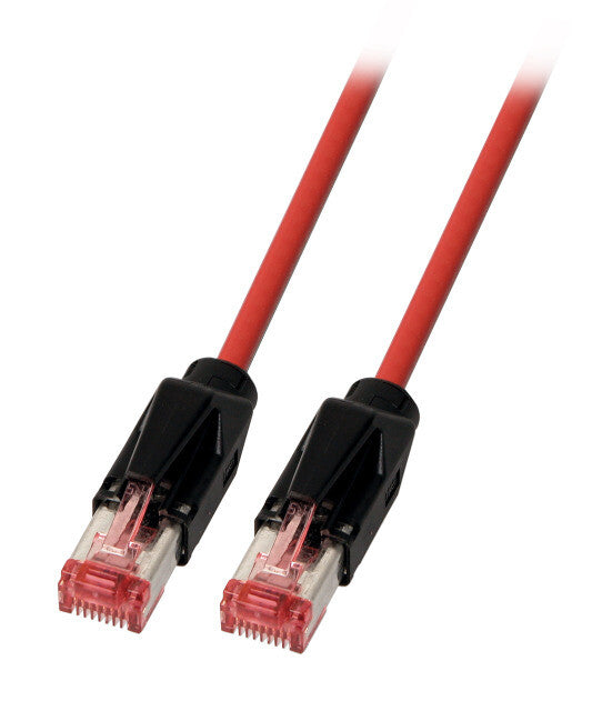 EFB Elektronik K8048PUI2 netværkskabel Sort, Rød 2 m Cat6a S/FTP (S-STP)