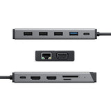 ALOGIC DV3 Ledningsført USB 3.2 Gen 1 (3.1 Gen 1) Type-C Sølv