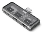 Satechi ST-HXRSDM dockingstation Docking USB 3.2 Gen 2 (3.1 Gen 2) Type-C Grå