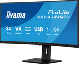 iiyama ProLite XCB3494WQSU-B1 computerskærm 86,4 cm (34") 3440 x 1440 pixel UltraWide Quad HD LED Sort