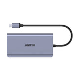 UNITEK uHUB O8+ Ledningsført USB 3.2 Gen 1 (3.1 Gen 1) Type-C Grå