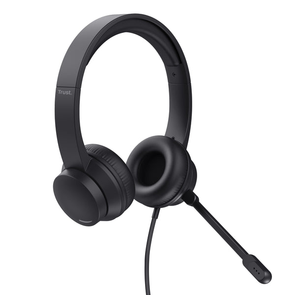 Trust Ayda Headset Ledningsført Opkald/musik Sort