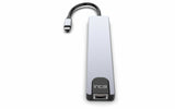 Inca ITPC-7T interface hub USB Type-C 1000 Mbit/s Aluminium