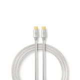 Nedis CCTB64700AL20 USB-kabel USB 3.2 Gen 1 (3.1 Gen 1) 2 m USB C 5 Gbit/sek. Aluminium