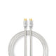 Nedis CCTB64700AL20 USB-kabel USB 3.2 Gen 1 (3.1 Gen 1) 2 m USB C 5 Gbit/sek. Aluminium