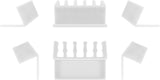 Goobay 70431 kabelorganisator Skrivebord Kabelholder Hvid 2 stk