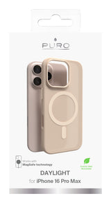 PURO Daylight mobiltelefon etui 17,5 cm (6.9") Cover Beige, Gennemsigtig