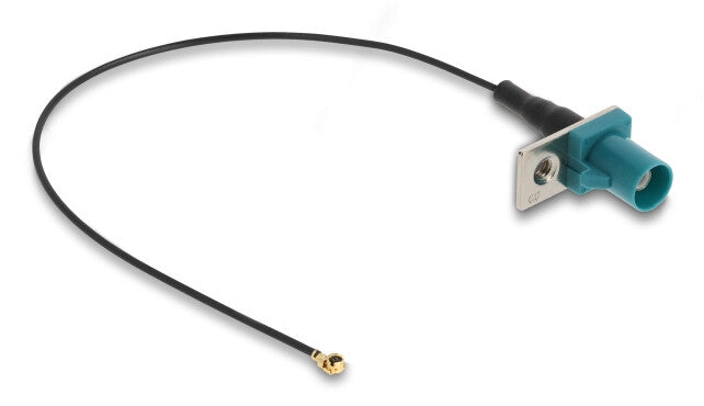 DeLOCK 90734 koaxial kabel 1.13 0,2 m FAKRA Z I-PEX MHF1 Sort, Blå
