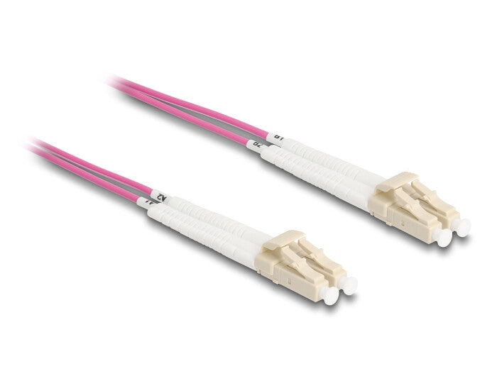 DeLOCK 88091 InfiniBand og fiberoptisk kabel 10 m LC Violet