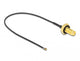 DeLOCK 12663 koaxial kabel 0,2 m SMA MHF 4L LK Sort