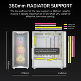 Corsair Midi Tower 3200D RS ARGB PC Case Hvid