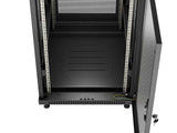 Lanberg FF01-6818-23B stativ 18U Fritstående reol Sort